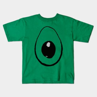 AVOCADO B&W different color background Kids T-Shirt